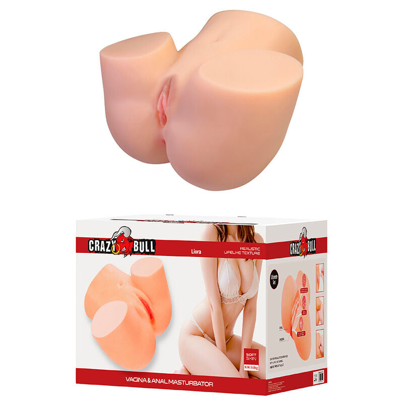 CRAZY BULL - LIORA XXL DOPPELTER VAGINAL- UND ANAL-VIBRATIONSMASTURBATOR