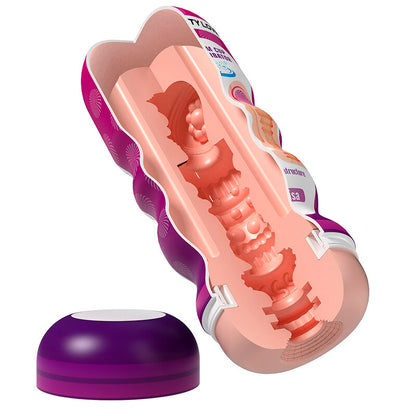 PRETTY LOVE - VAGINAL-GLÄTTUNGSMASTURBATOR MIT SAUGAUFGUSS UND INNENSTRUKTUREN