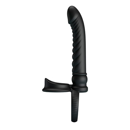 PRETTY LOVE - MERRITT ANALVIBRATOR MIT RING UND VIBRATIONSFUNKTION, SCHWARZ