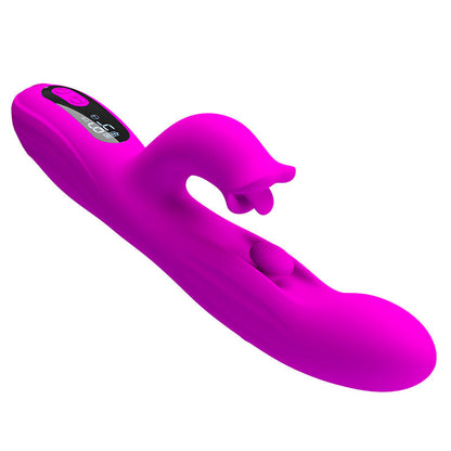 PRETTY LOVE - YALANDA HASE OSZILLIERENDER VIBRATOR MIT LED-ANZEIGE, LILA