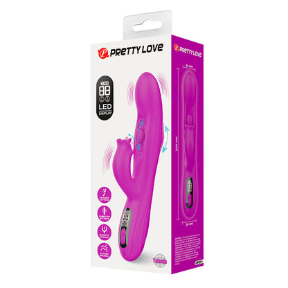 PRETTY LOVE - YALANDA HASE OSZILLIERENDER VIBRATOR MIT LED-ANZEIGE, LILA