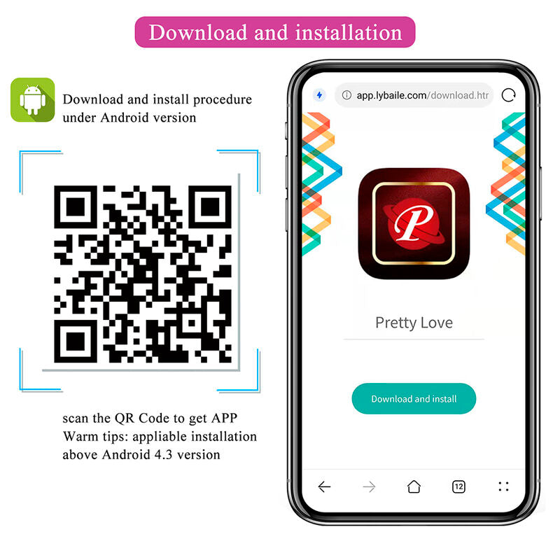 PRETTY LOVE - KLAY STOSS-EI-VIBRATOR, APP-STEUERUNG, LILA