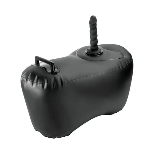 FETISH FANTASY SERIES - INFLATABLE BODY DOCK LOVE SEAT WITH DILDO 69.2 CM BLACK