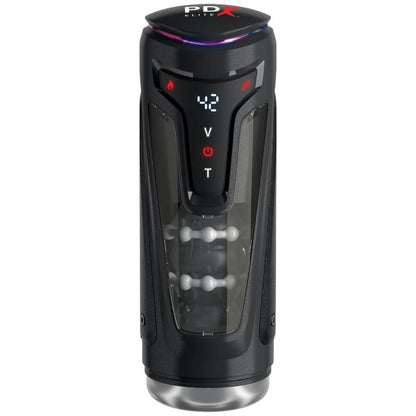 PDX ELITE - MOTO-BATOR PRO THRUSTING STROKER AUTOMATISCHER VIBRATIONS- UND WÄRME-MASTURBATOR 26,5 CM