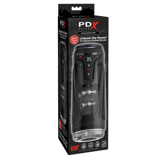PDX ELITE - MOTO-BATOR PRO THRUSTING STROKER AUTOMATISCHER VIBRATIONS- UND WÄRME-MASTURBATOR 26,5 CM