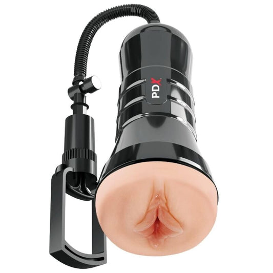 PDX EXTREME – WET PUSSIES SUPER SUCKER XXL LIGHTWEIGHT VAGINA STROKER WITH SUCTION FUNCTION 27.3 CM