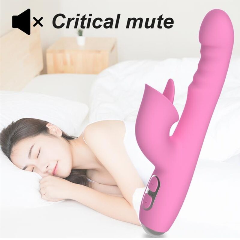 NALONE - T-MAY MAGIC STICK RABBIT VIBRATOR - ROSA
