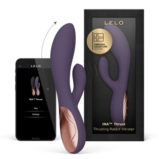 LELO - INA THRUST RABBIT THRUSTING VIBRATOR LILAC
