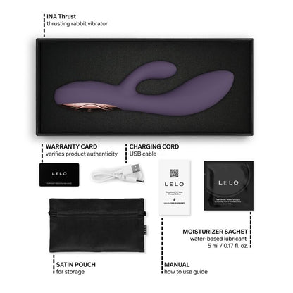 LELO - INA THRUST RABBIT STOSSVIBRATOR LILA