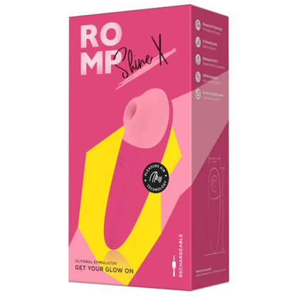 ROMP - SHINE X CLITORAL SUCTION, 10 LEVELS, PINK