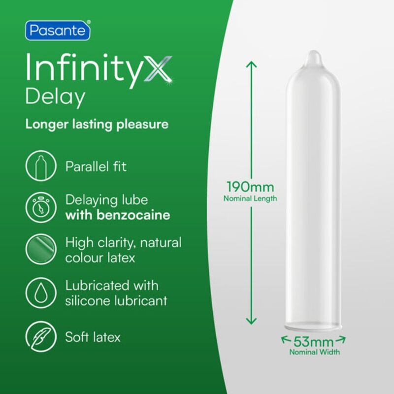 PASANTE - DELAY INFINITY KONDOME 12 STÜCK