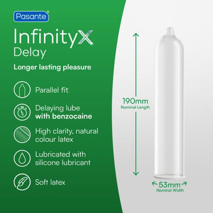 PASANTE - DELAY INFINITY KONDOME 12 STÜCK