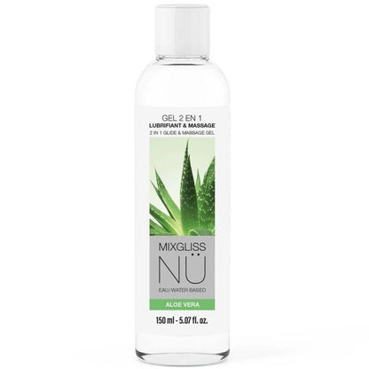 MIXGLISS – 2-IN-1-GLEIT- UND MASSAGEGEL AUF WASSERBASIS, NURU ALOE VERA, 150 ML