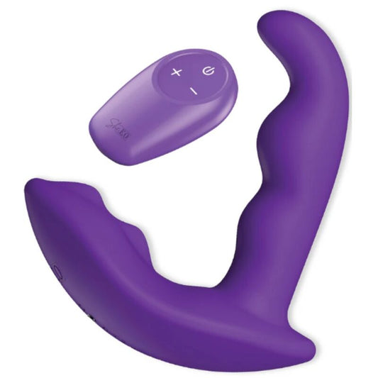 SHE.E.O – ROTATING, VIBRATING ANAL STIMULATOR WITH REMOTE CONTROL – PURPLE