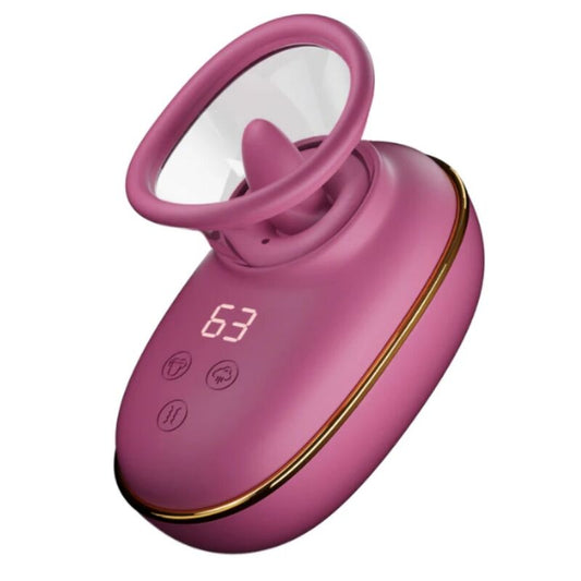 SHE.E.O - AUTOMATIC CLITORAL STIMULATION PUMP WITH LICK EFFECT (PURPLE)