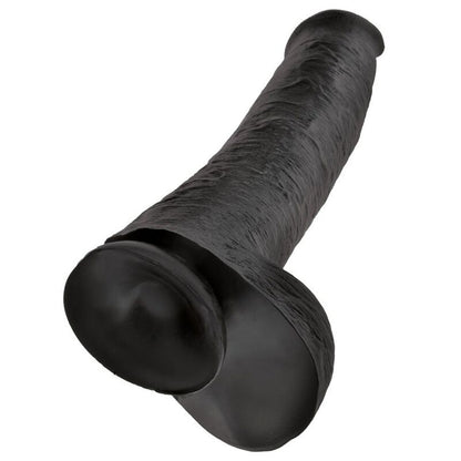 KING COCK - REALISTISCHER DILDO MIT HODEN 38 CM SCHWARZ