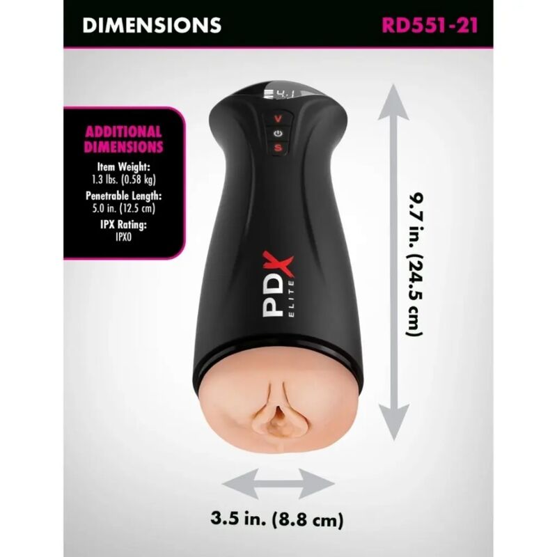 PDX ELITE - FAP-GASM INTERMITTIERENDER SAUG- UND VIBRATIONSMASTURBATOR