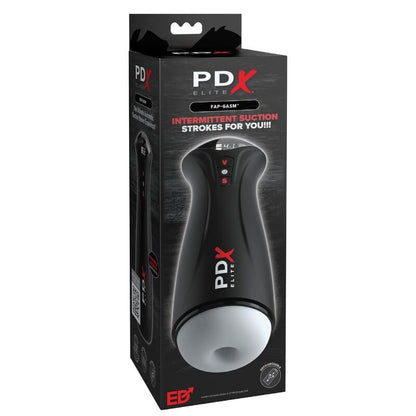 PDX ELITE - FAP-GASM TRANSPARENTER MÄNNLICHER MASTURBATOR MIT INTERMITTIERENDER SAUGUNG
