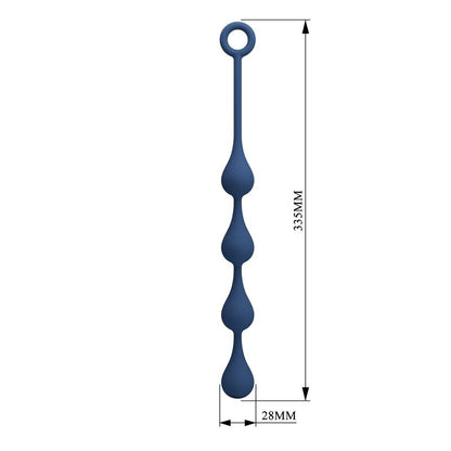 MR PLAY – BLAUE SILIKON-ANALPOLSTER, GRÖSSE M, 33 CM