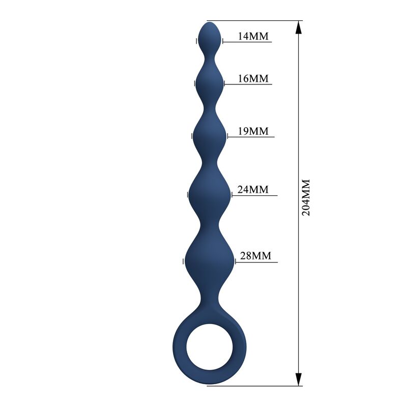 MR PLAY – BLAUE SILIKON-ANALKAPSELN &AMP; ANALPLUG 20,4 CM