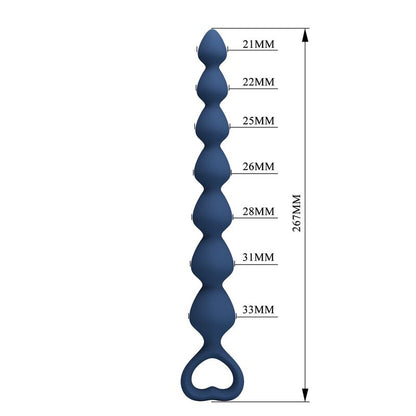 MR PLAY – BLAUE SILIKON-ANALKAPSELN &AMP; ANALPLUG 26,7 CM