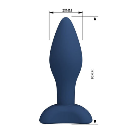MR PLAY - KONISCHER SILIKON-ANALPLUG, BLAU, GRÖSSE S
