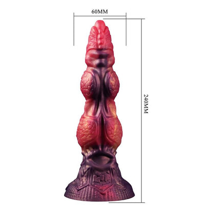 POWER MONSTERS – SAVAGE BEASTLORD DREIFARBIGER FANTASY-SILIKONDILDO 24 CM Ø 5 CM