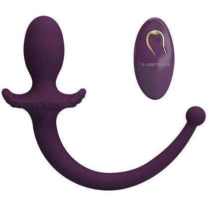 PRETTY LOVE - LIOEA VIBRIERENDER ANALPLUG MIT SCHWANZ, 12 FUNKTIONEN, LILA FERNBEDIENUNG