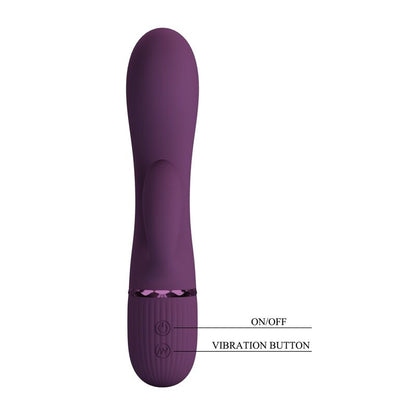 PRETTY LOVE - MARGIE WIEDERAUFLADBARER HASENVIBRATOR MIT 10 FUNKTIONEN, LILA