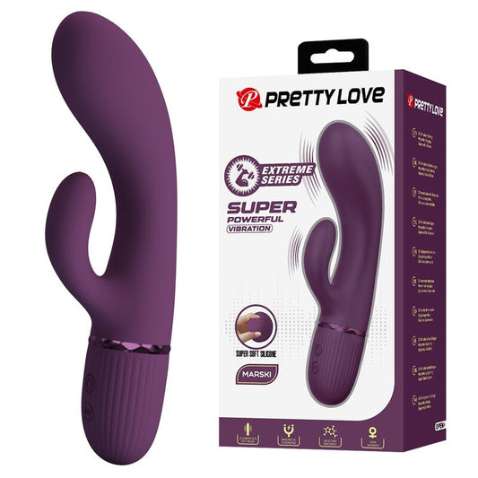 PRETTY LOVE - MARGIE WIEDERAUFLADBARER HASENVIBRATOR MIT 10 FUNKTIONEN, LILA