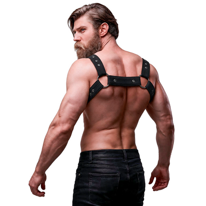 FETISH SUBMISSIVE ATTITUDE - VERSTELLBARER NEOPREN-BRUST-SPORT-HARNESS FÜR MNNER