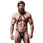 FETISH SUBMISSIVE ATTITUDE - JOCKSTRAP-HARNESS AUS ÖKO-LEDER FÜR HERREN