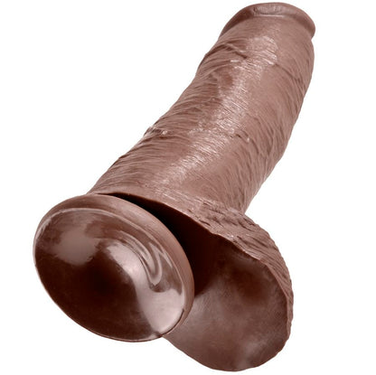 KING COCK - BROWN DILDO WITH BALLS 12 INCH