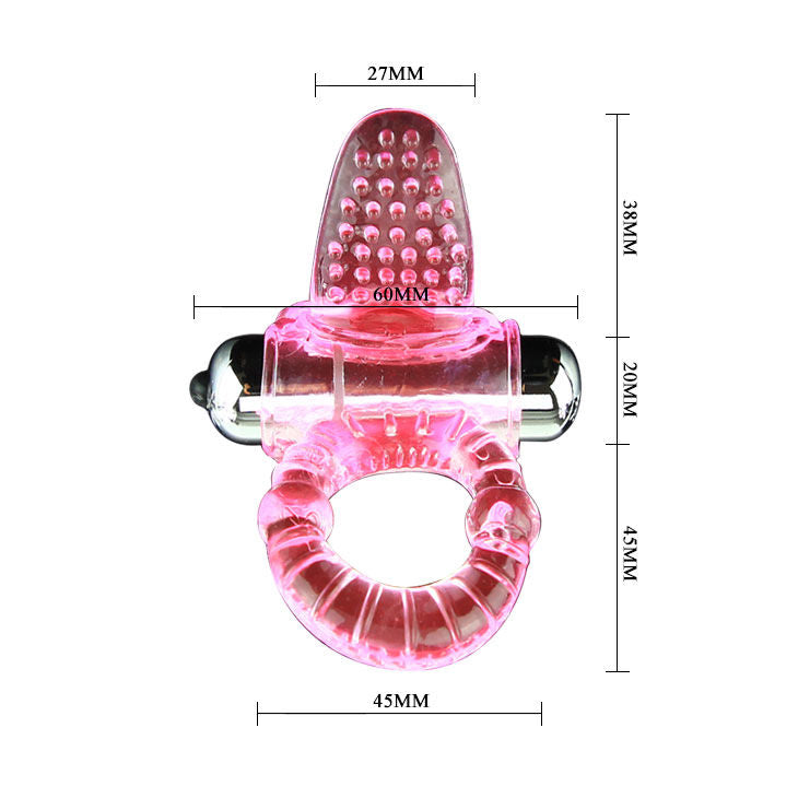 BAILE - SWEET ABS 10 RHYTHMS RING PINK VIBRATOR COCK RING