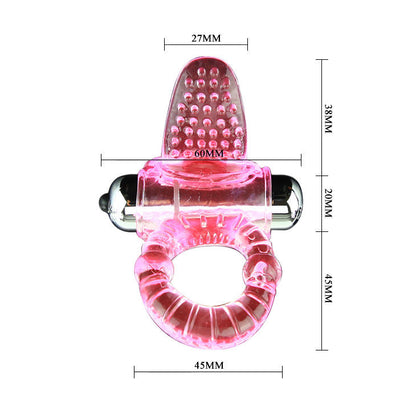 BAILE - SWEET ABS 10 RHYTHMS RING PINK VIBRATOR COCK RING