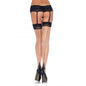 LEG AVENUE - STOCKINGS WITH CUBAN HEEL AND NUDE BACK SEAM