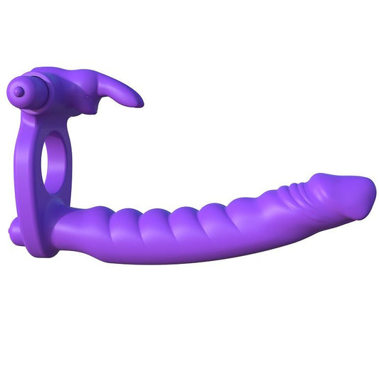 FANTASY C-RINGZ - SILICONE DUAL VIBRATOR RABBIT