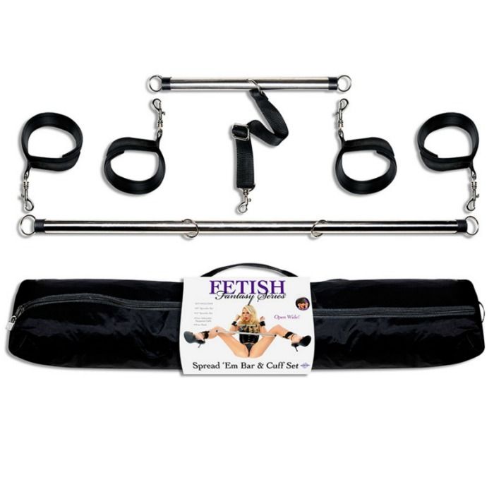 FETISH FANTASY SERIES - SPREAD 'EM BAR AND CUFF SET