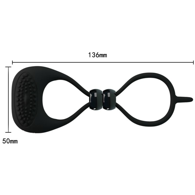 PRETTY LOVE - DUAL COCK AND BALL RING
