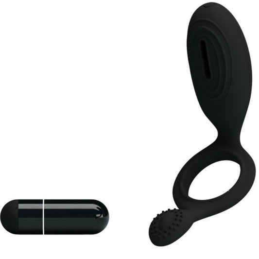 PRETTY LOVE - ETHEL VIBRATING COCK RING WITH STIMULATOR