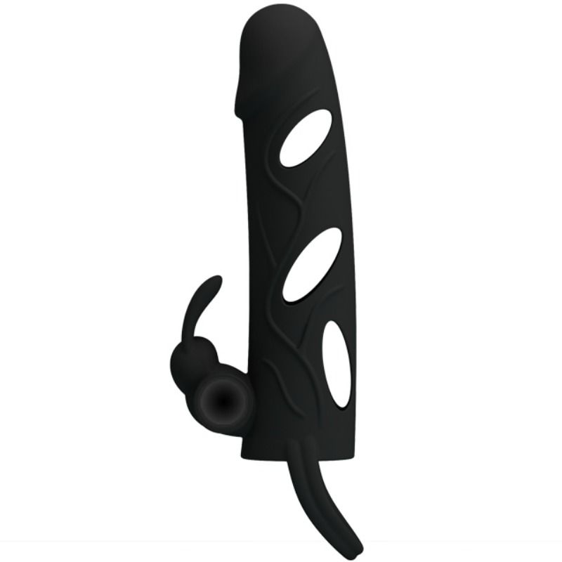 PRETTY LOVE - SILICONE SLEEVE WITH VIBRATION 14 CM 1.0