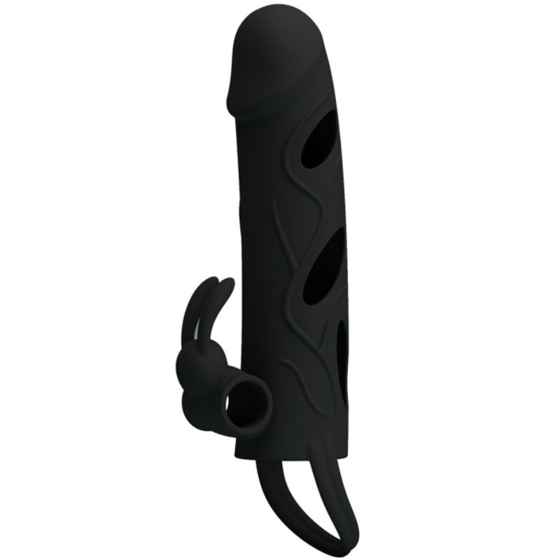PRETTY LOVE - SILICONE SLEEVE WITH VIBRATION 14 CM 1.0