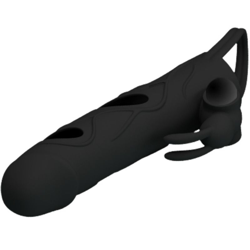 PRETTY LOVE - SILICONE SLEEVE WITH VIBRATION 14 CM 1.0