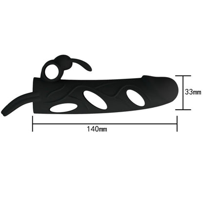 PRETTY LOVE - SILICONE SLEEVE WITH VIBRATION 14 CM 1.0