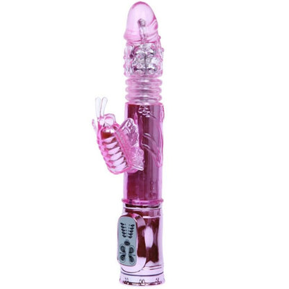 BAILE - RECHARGEABLE VIBRATOR WITH ROTATION AND PULSATING BUTTERFLY STIMULATOR