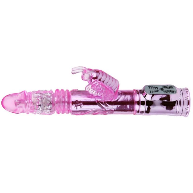 BAILE - RECHARGEABLE VIBRATOR WITH ROTATION AND PULSATING BUTTERFLY STIMULATOR