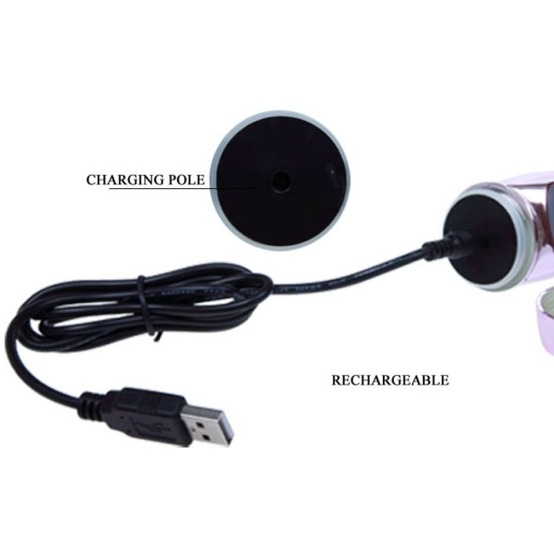 BAILE - RECHARGEABLE VIBRATOR WITH ROTATION AND PULSATING BUTTERFLY STIMULATOR