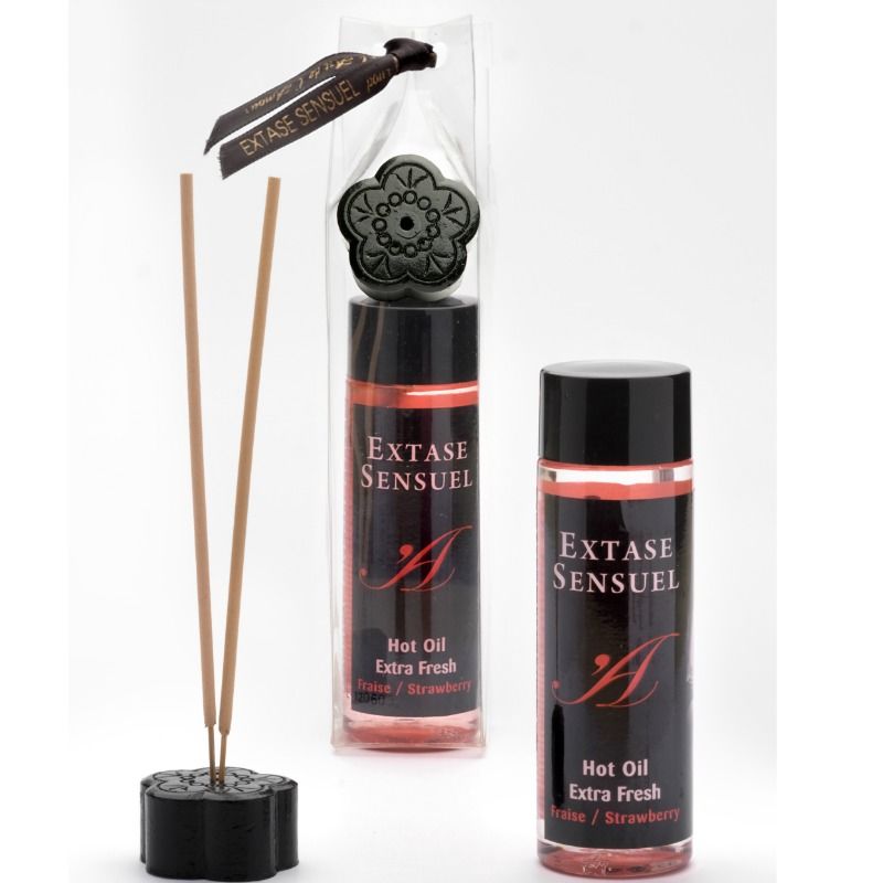 SENSUAL ECSTASY - MASSAGE OIL WITH EXTRA FRESH STRAWBERRY EFFECT 100 ML