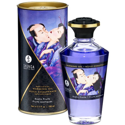 SHUNGA - WARMING MASSAGE OIL, EXOTIC FRUITS FLAVOR, 100 ML