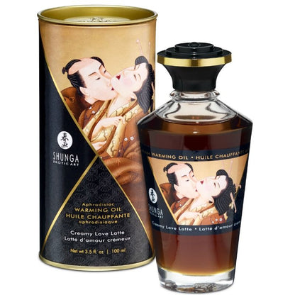 SHUNGA - CREAMY LOVE LATTE FLAVOR WARMING EFFECT MASSAGE OIL 100 ML
